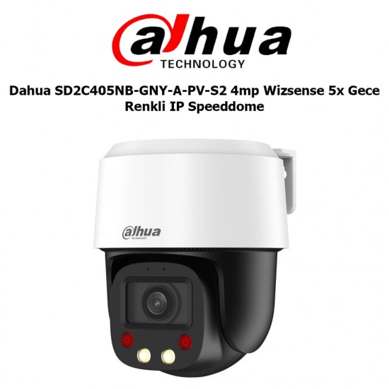 Dahua SD2C405NB-GNY-A-PV-S2 4MP 5x zoom PTZ speed dome gece renkli güvenlik kamerası